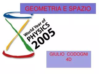 geometria e spazio