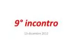 9° incontro - slide 1
