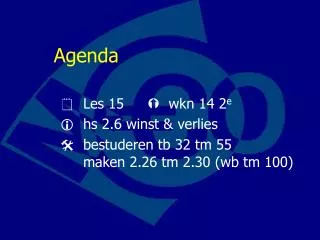 agenda