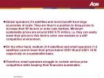 Large Satellite Operators Leverage Economies of Scale to Drive Down Prices in Competitive Markets - slide 1