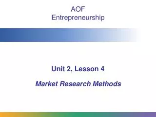AOF Entrepreneurship