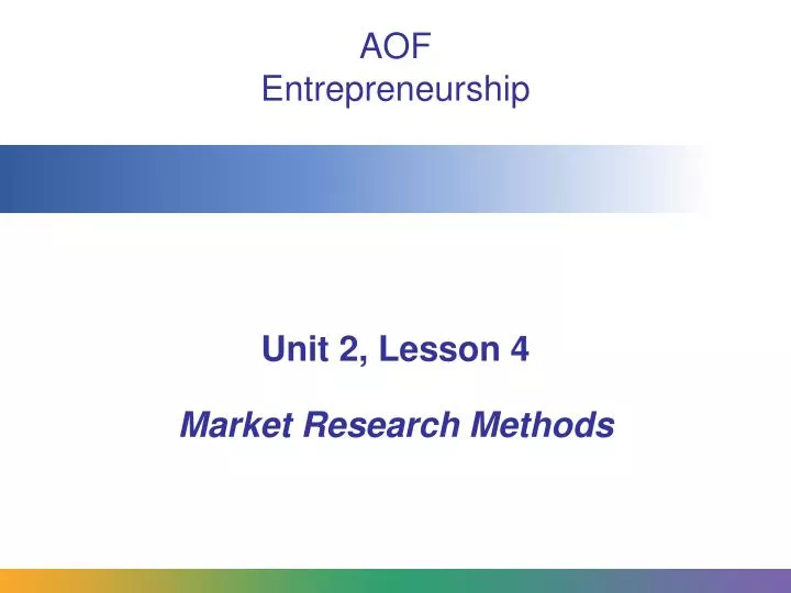aof entrepreneurship