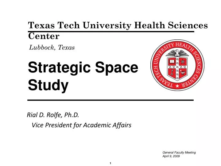 strategic space study