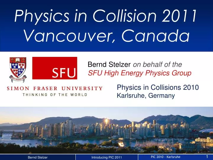 physics in collision 2011 vancouver canada
