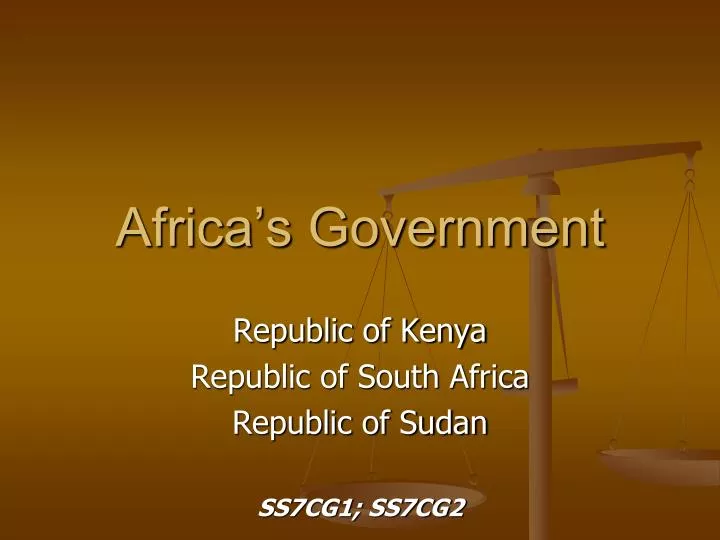 africa s government
