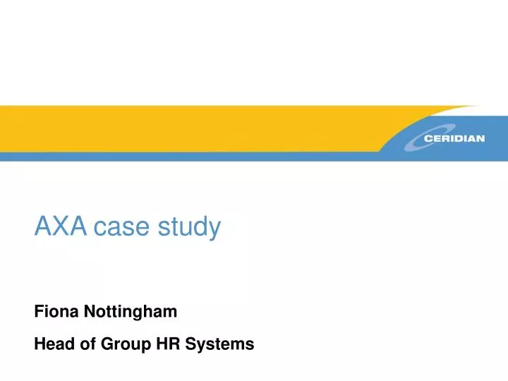 axa case study