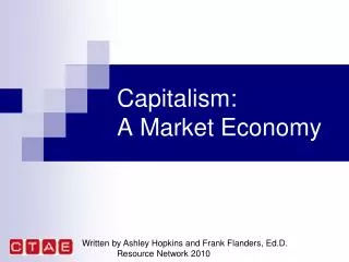 Capitalism: A Market Economy