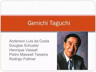 genichi taguchi