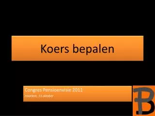 koers bepalen