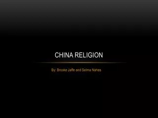 China Religion