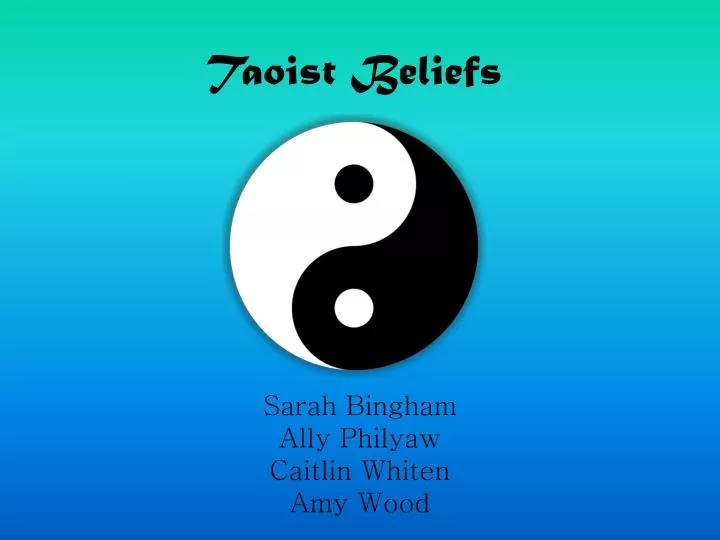 taoist beliefs