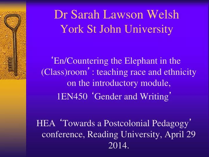dr sarah lawson welsh york st john university