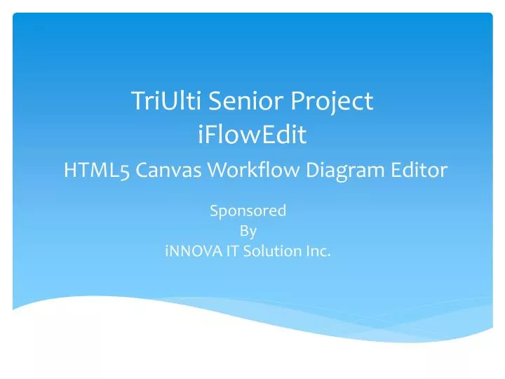 triulti senior project iflowedit html5 canvas workflow diagram editor