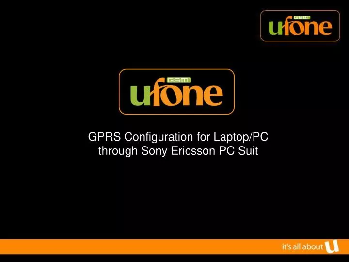 gprs configuration for laptop pc through sony ericsson pc suit