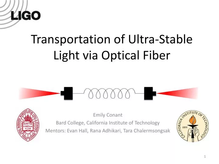 transportation of ultra stable light via optical fiber