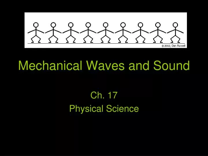 mechanical waves and sound