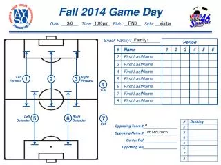 Fall 2014 Game Day
