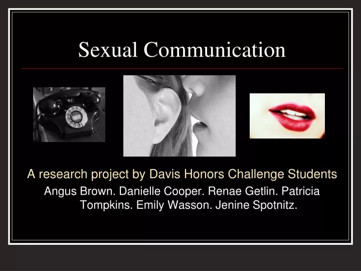 sexual communication