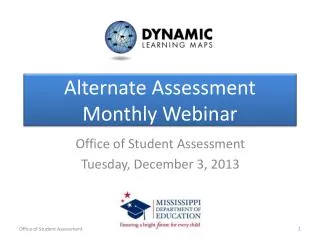 Alternate Assessment Monthly Webinar