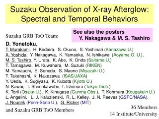 Suzaku Observation of X-ray Afterglow: Spectral and Temporal Behaviors