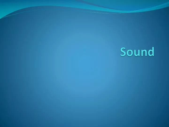 sound