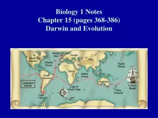 Biology 1 Notes Chapter 15 (pages 368-386) Darwin and Evolution