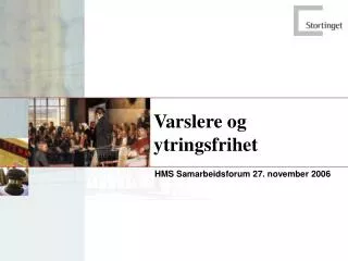varslere og ytringsfrihet