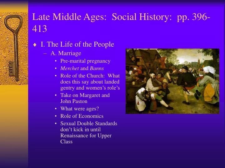 late middle ages social history pp 396 413