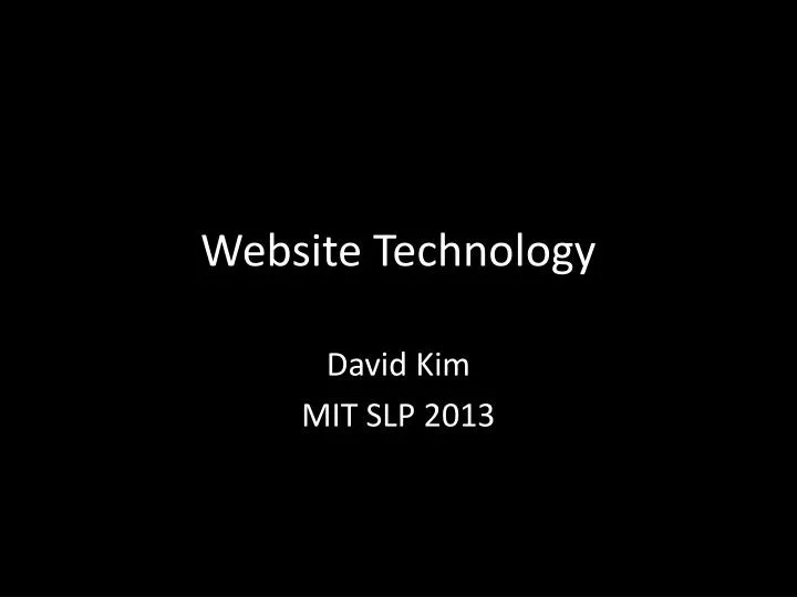 website technology