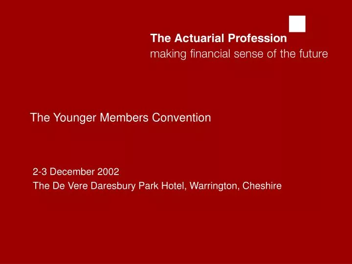 the younger members convention