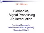 Biomedical Signal Processing An introduction - slide 1