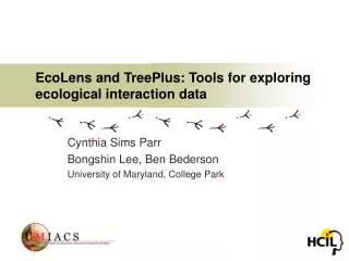 EcoLens and TreePlus: Tools for exploring ecological interaction data