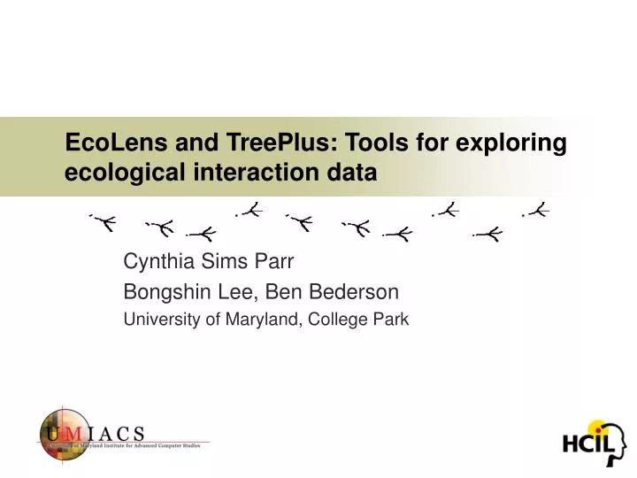 ecolens and treeplus tools for exploring ecological interaction data