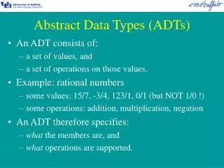 Abstract Data Types (ADTs)