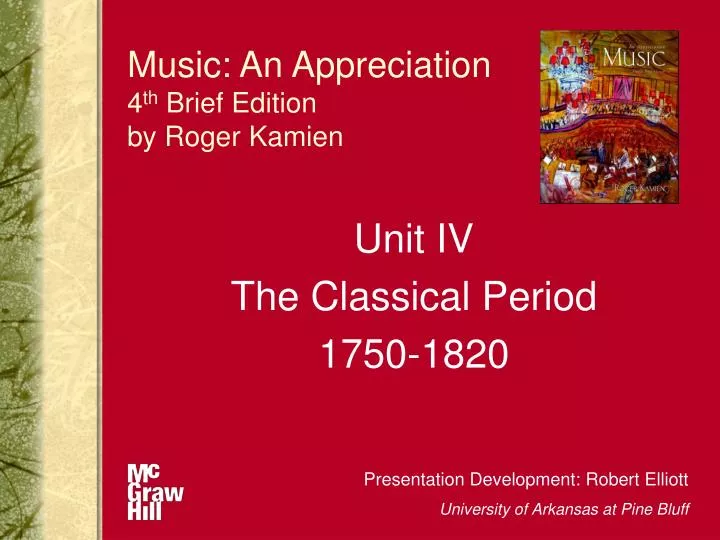 music an appreciation 4 th brief edition by roger kamien
