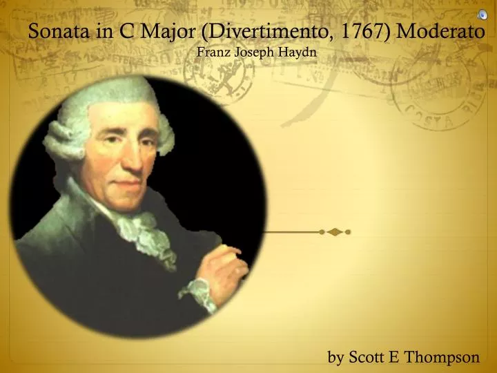 sonata in c major divertimento 1767 moderato franz joseph haydn