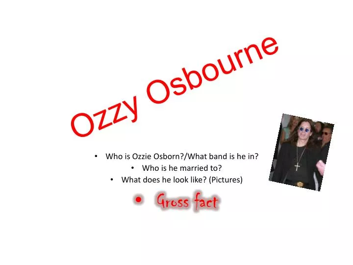 ozzy osbourne