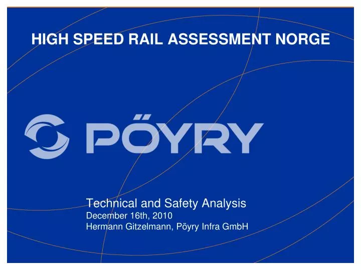 high speed rail assessment norge