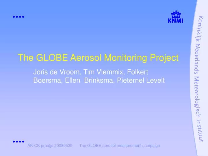 the globe aerosol monitoring project