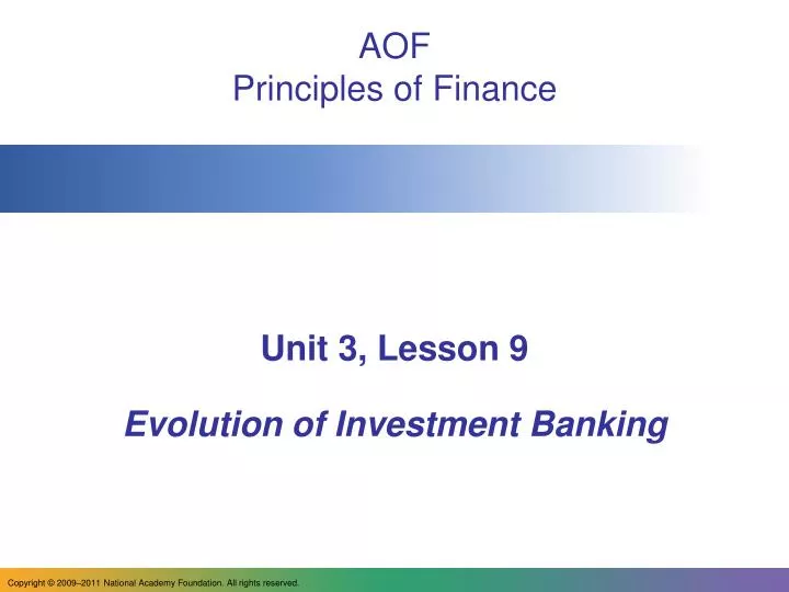 aof principles of finance