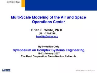 Multi-Scale Modeling of the Air and Space Operations Center