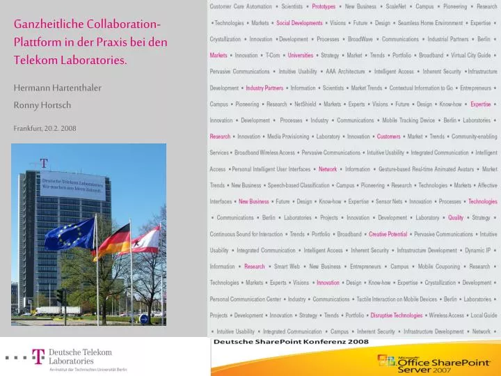 ganzheitliche collaboration plattform in der praxis bei den telekom laboratories