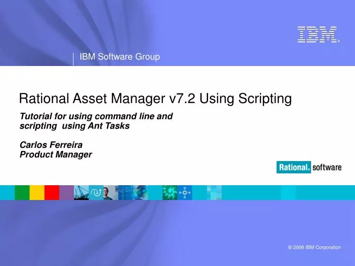 rational asset manager v7 2 using scripting