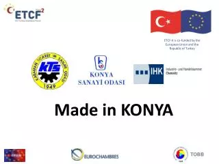 ETCF -II is co- funded by the European Union and the Republic of Turkey