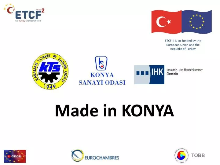 etcf ii is co funded by the european union and the republic of turkey