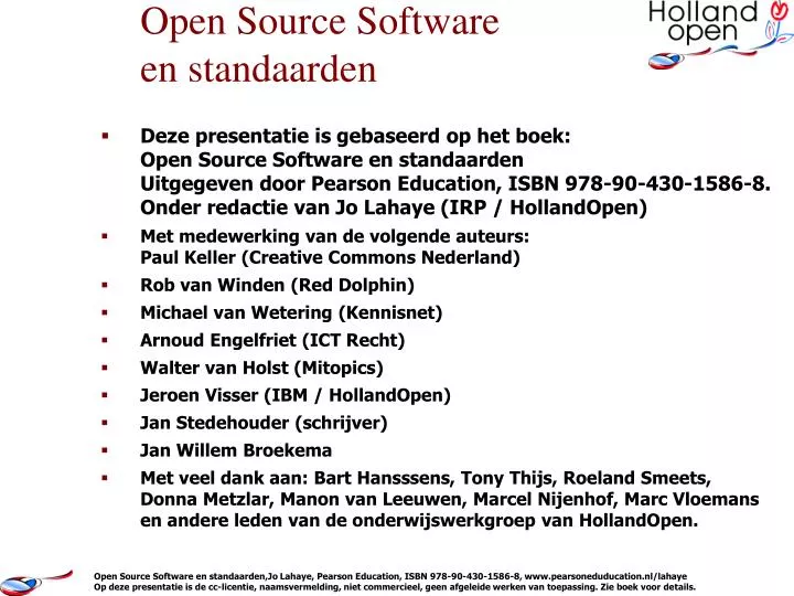 open source software en standaarden