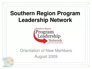 Southern Region Program Leadership Network