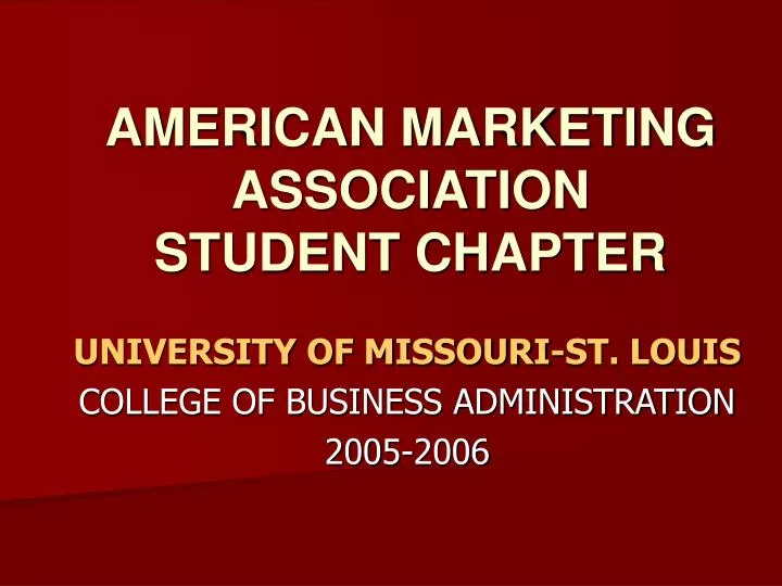 american marketing association student chapter