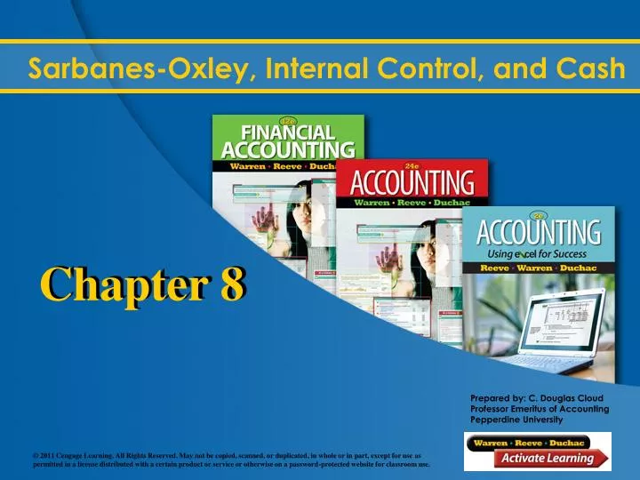 sarbanes oxley internal control and cash