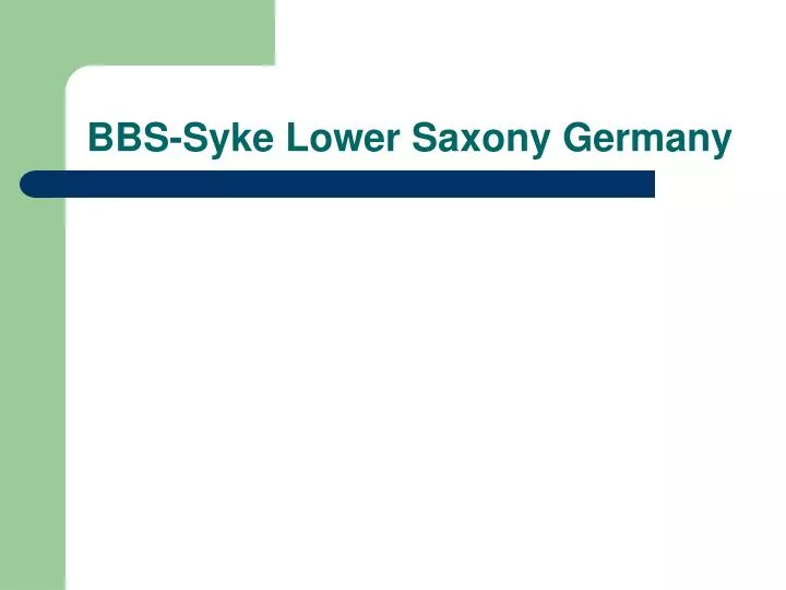 bbs syke lower saxony germany